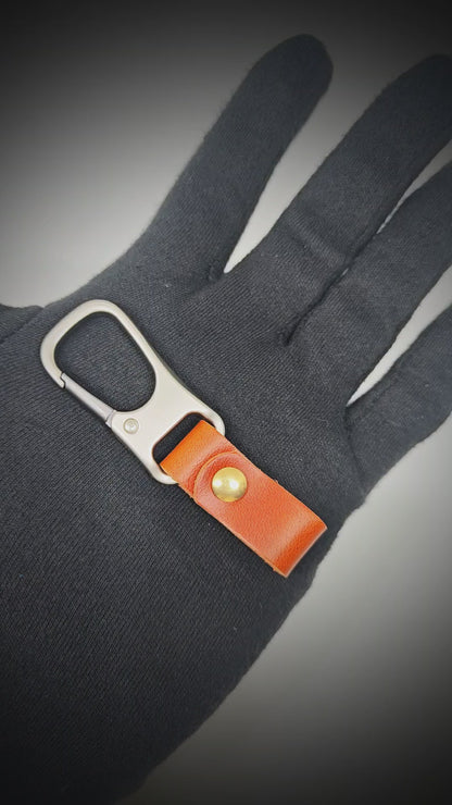 ROGUE CLIP BROWN - Stainless Steel Keychain for Men & Boy
