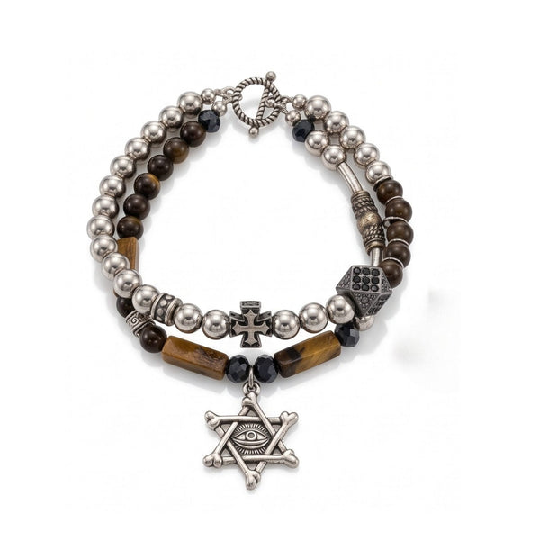 EYE RELIC - Beads Bracelet for Men & Boys (8 inch)