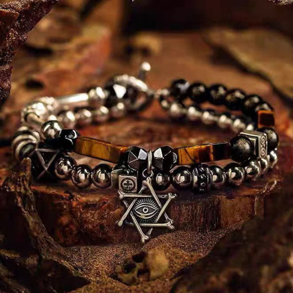 EYE RELIC - Beads Bracelet for Men & Boys (8 inch)