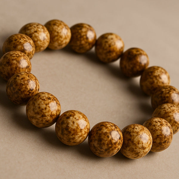 MYSTIC DUNE - 12mm Beads Bracelet with Natural Stone - Adjustable Bracelet