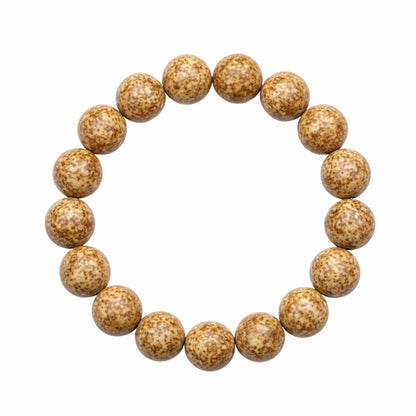 THE MEN THING Bead Bracelet MYSTIC DUNE - 12mm Beads Bracelet with Natural Stone - Adjustable Bracelet