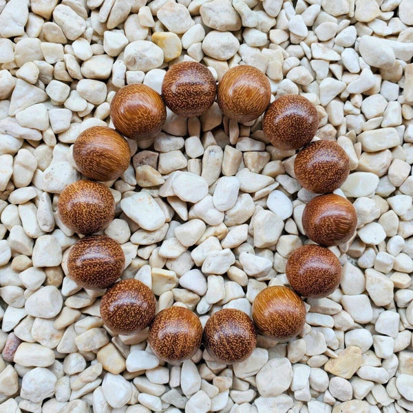 WOODREALM - 12mm Beads Bracelet with Natural Stone - Adjustable Bracelet