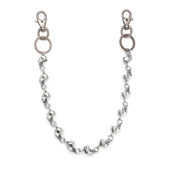 CLASSIC SKULL - Antique Steel 15mm Titanium Steel Heavy Biker Chain for Jeans with Lobster Clasps for Men & Boys - 23 inch