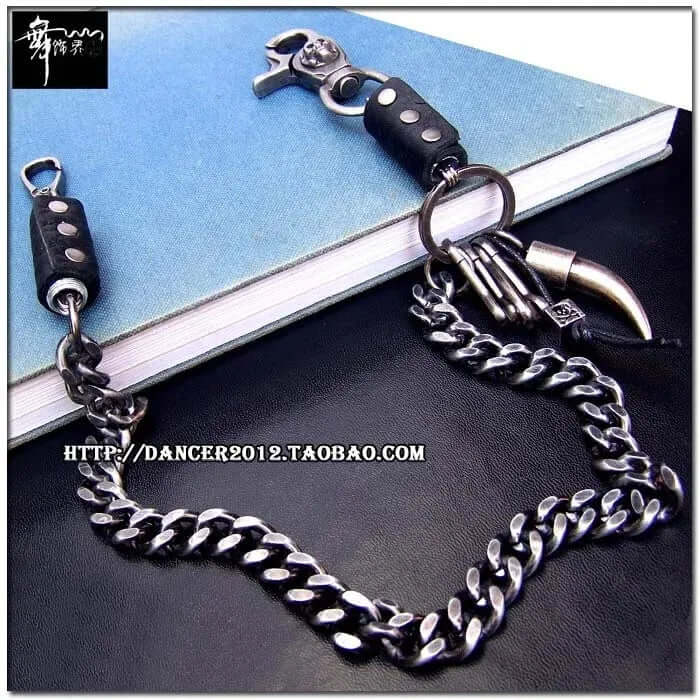 Buy Now Premium Biker Fashion - OX HORN BULLET CHAIN - Pure Buy Now Premium Biker Fashion - OX HORN BULLET CHAIN - Pure