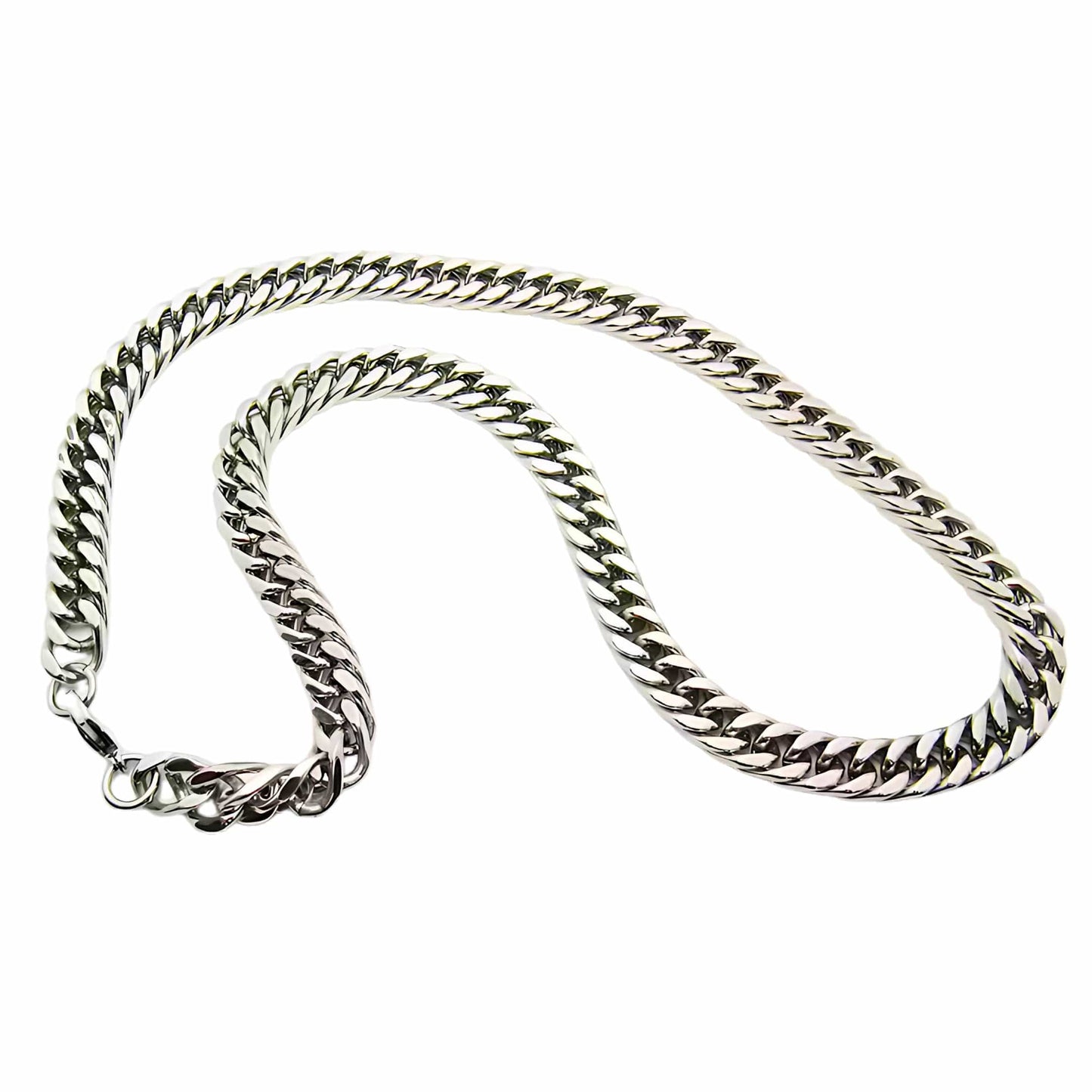 THE MEN THING Chain APEX CURB - 4mm Pure Stainless Steel Chain, 24inch for Men & Boys