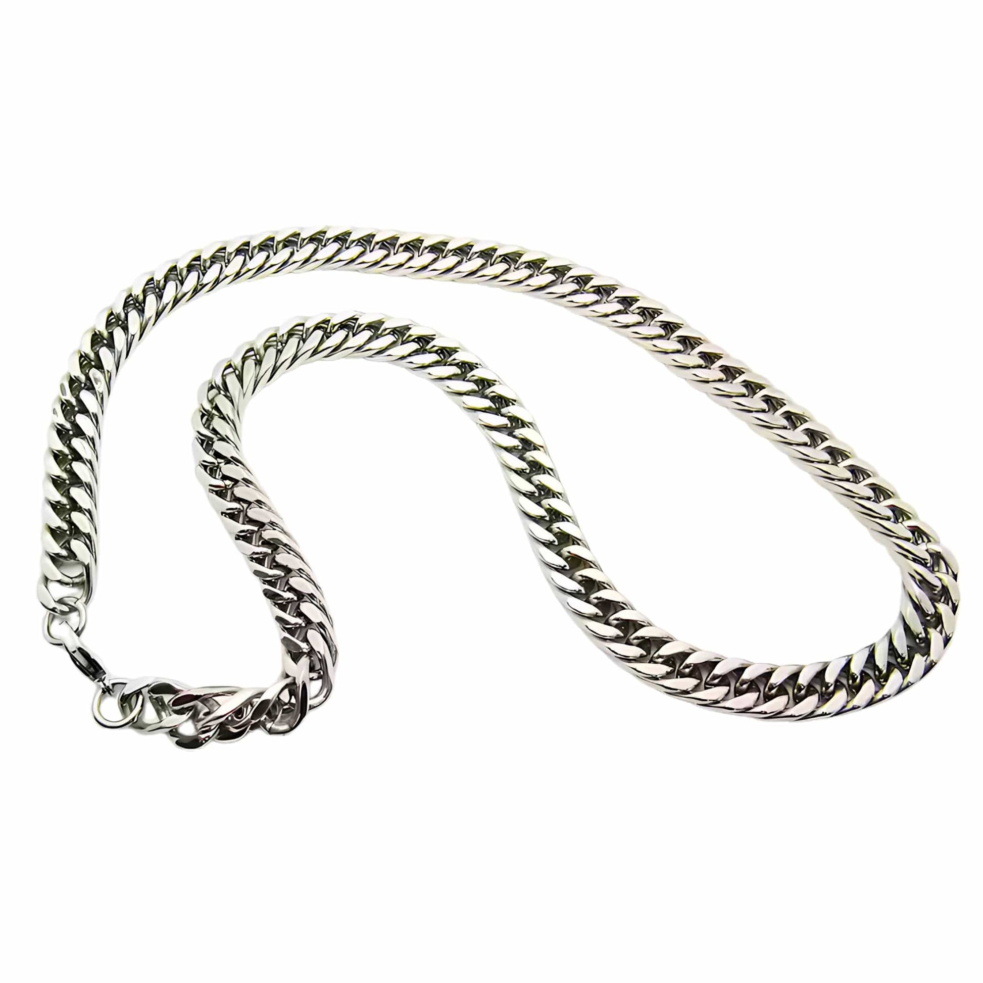 THE MEN THING Chain APEX CURB - 4mm Pure Stainless Steel Chain, 24inch for Men & Boys