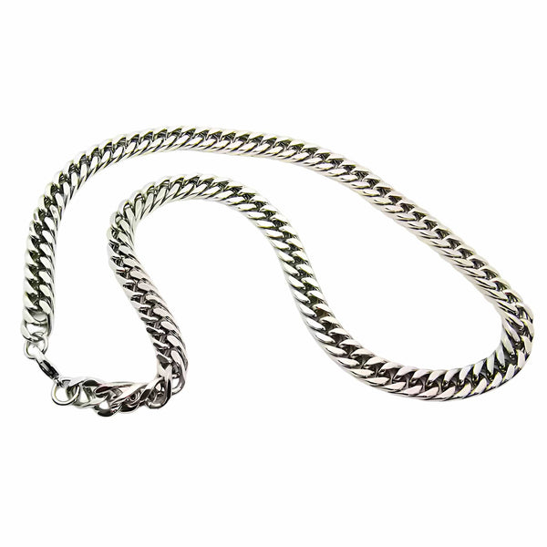 APEX CURB - 4mm Pure Stainless Steel Chain, 24inch for Men & Boys