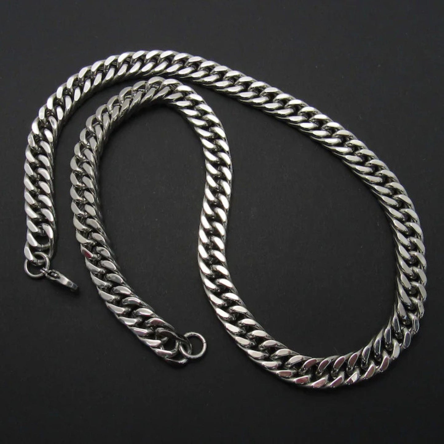 THE MEN THING Chain APEX CURB - 4mm Pure Stainless Steel Chain, 24inch for Men & Boys