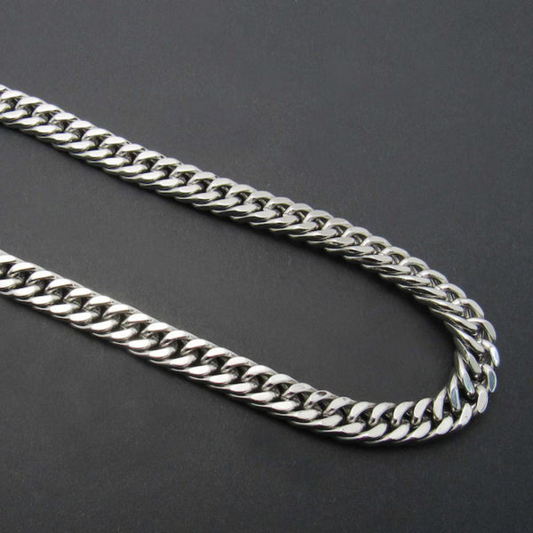 APEX CURB - 4mm Pure Stainless Steel Chain, 24inch for Men & Boys