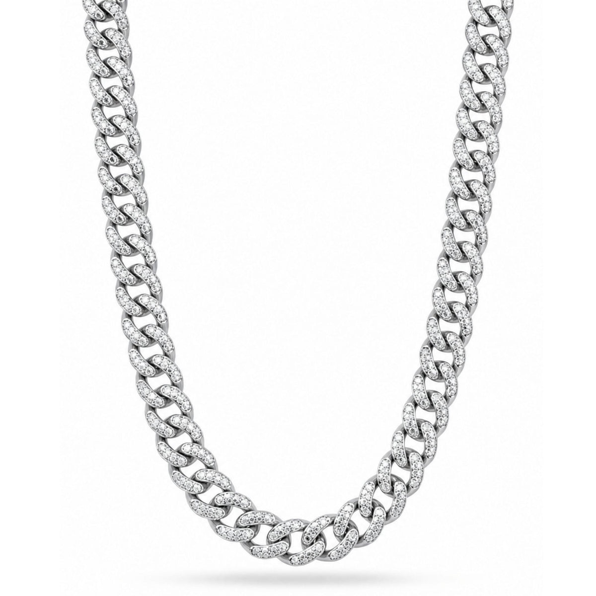 THE MEN THING Chain ARCTIC CUBAN - 14mm Stainless Steel Chain with Fold Over Clasp for Men & Boys (24inch)