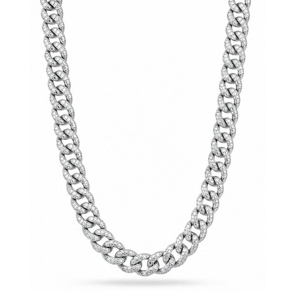 ARCTIC CUBAN - 14mm Stainless Steel Chain with Fold Over Clasp for Men & Boys (24inch)