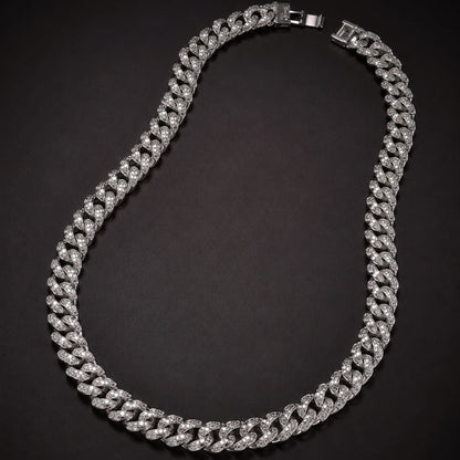 THE MEN THING Chain ARCTIC CUBAN - 14mm Stainless Steel Chain with Fold Over Clasp for Men & Boys (24inch)