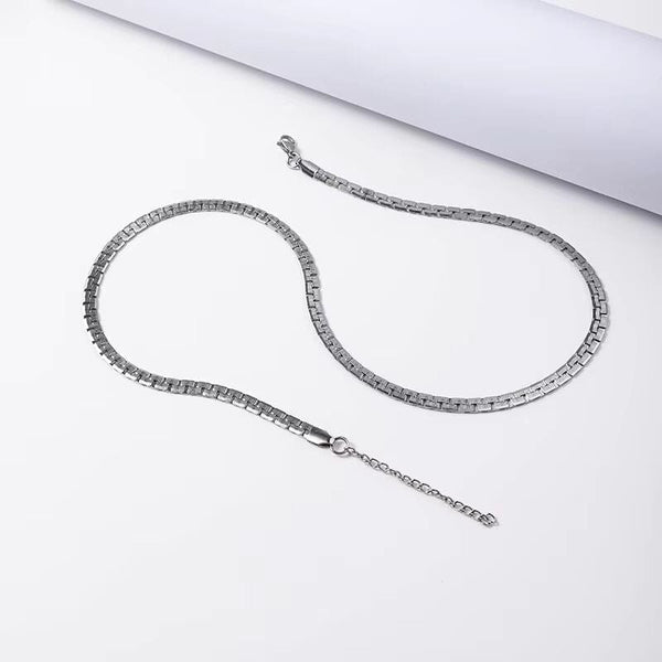 ARGENTO - 5mm Chain Pure Stainless Steel 21inch for Men & Boys