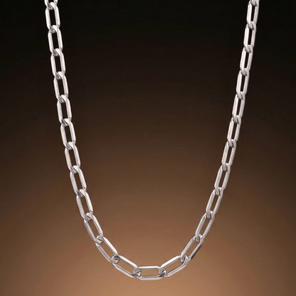 THE MEN THING Chain AXIS LINK - 7mm Stainless Steel Chain with Lobster Clasp for Men & Boys (28inch)
