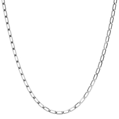THE MEN THING Chain AXIS LINK - 7mm Stainless Steel Chain with Lobster Clasp for Men & Boys (28inch)