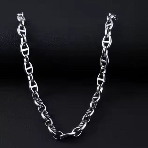 CAELION - 8mm Chain Pure Stainless Steel 23inch for Men & Boys