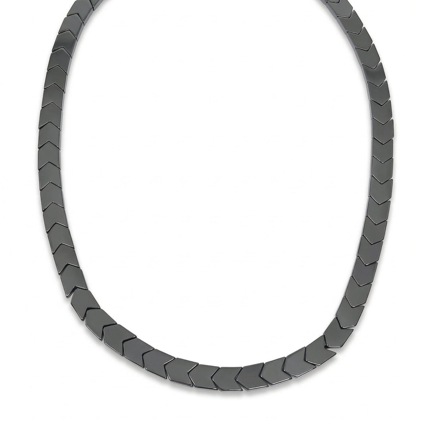 THE MEN THING Chain CHEVRON LINK - 9mm Pure Stainless Steel 17 to 19 inch Adjustable Chain for Men & Boys