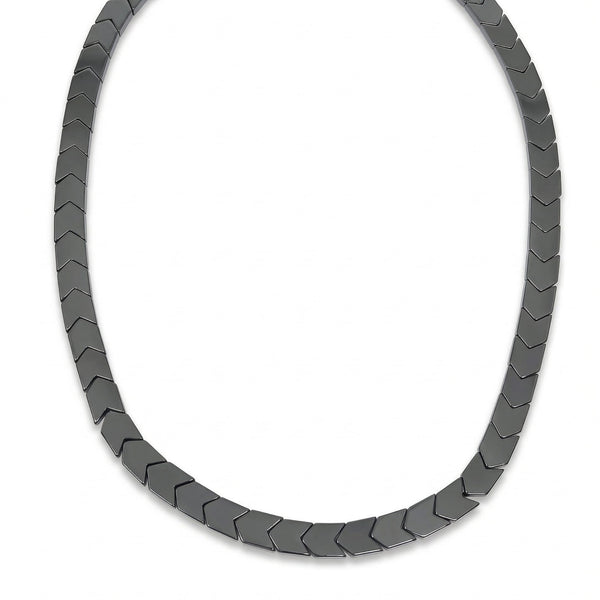 CHEVRON LINK - 9mm Pure Stainless Steel 17 to 19 inch Adjustable Chain for Men & Boys