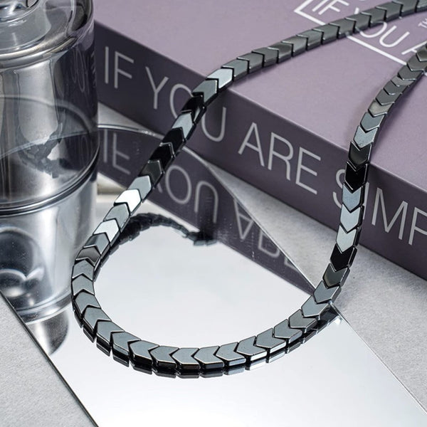 CHEVRON LINK - 9mm Pure Stainless Steel 17 to 19 inch Adjustable Chain for Men & Boys