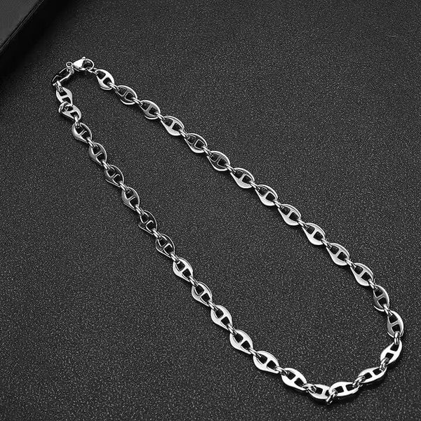 CRIMSON LINK - 8mm Chain Pure Stainless Steel 23inch for Men & Boys