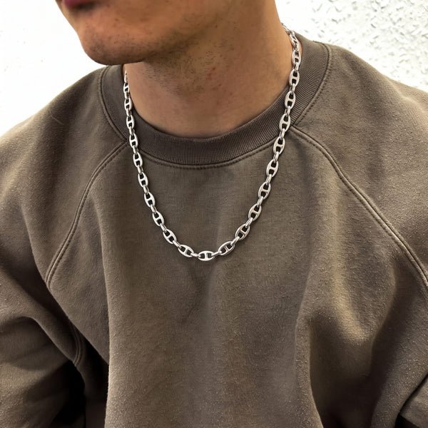 CRIMSON LINK - 8mm Chain Pure Stainless Steel 23inch for Men & Boys