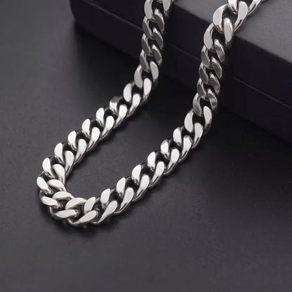 THE MEN THING Chain CUBAN EDGE - 18mm Stainless Steel Chain with Lobster Clasp for Men & Boys (18inch)