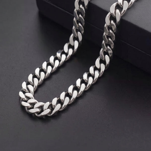 CUBAN EDGE - 18mm Stainless Steel Chain with Lobster Clasp for Men & Boys (18inch)