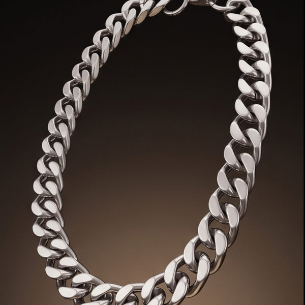 CUBAN EDGE - 18mm Stainless Steel Chain with Lobster Clasp for Men & Boys (18inch)
