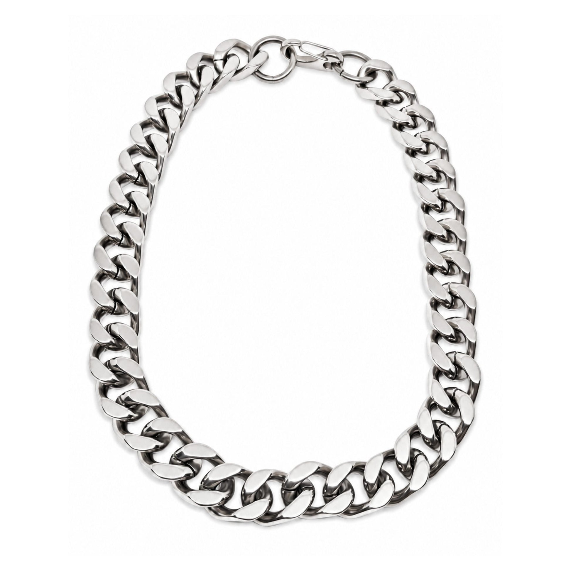 THE MEN THING Chain CUBAN EDGE - 18mm Stainless Steel Chain with Lobster Clasp for Men & Boys (18inch)