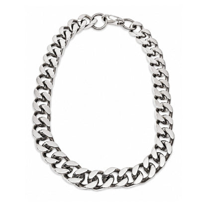 THE MEN THING Chain CUBAN EDGE - 18mm Stainless Steel Chain with Lobster Clasp for Men & Boys (18inch)