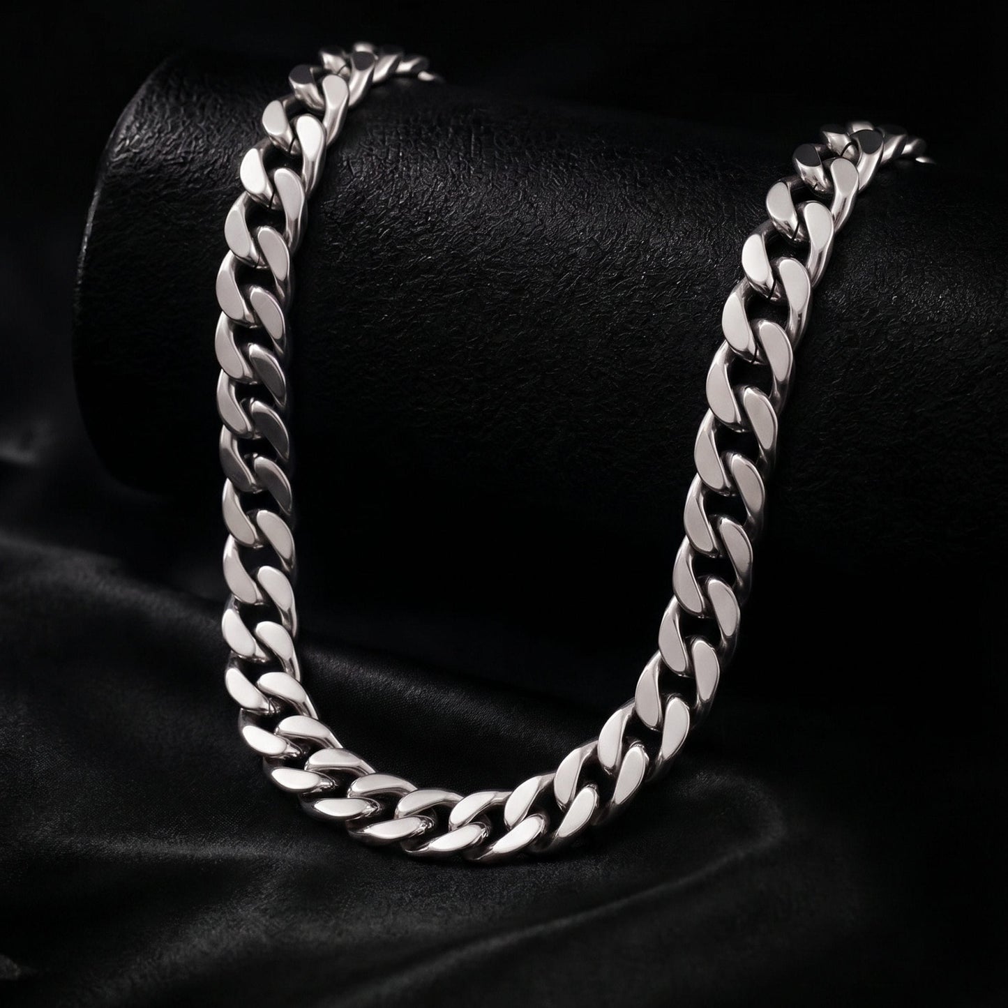 THE MEN THING Chain CUBAN EDGE - 18mm Stainless Steel Chain with Lobster Clasp for Men & Boys (18inch)