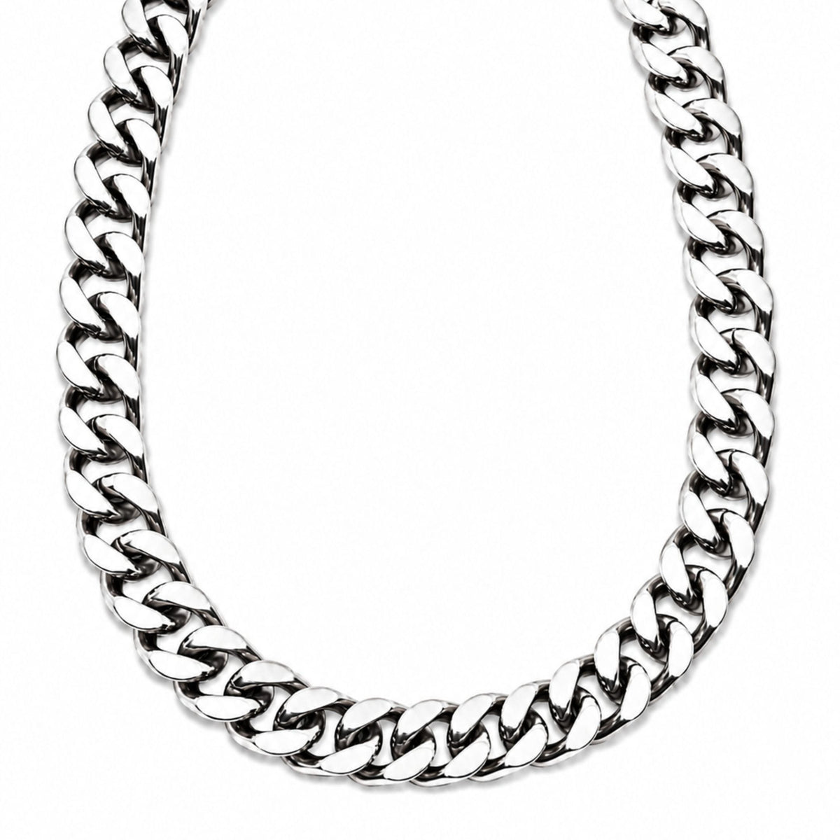 THE MEN THING Chain CUBAN EDGE - 18mm Stainless Steel Chain with Lobster Clasp for Men & Boys (18inch)