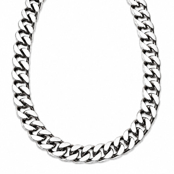 CUBAN EDGE - 18mm Stainless Steel Chain with Lobster Clasp for Men & Boys (18inch)