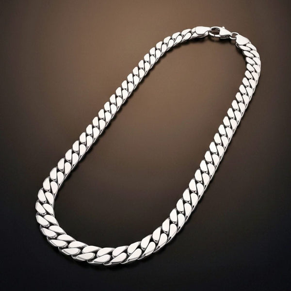CUBAN FORCE - 7mm Stainless Steel Chain with Lobster Clasp for Men & Boys (23inch)