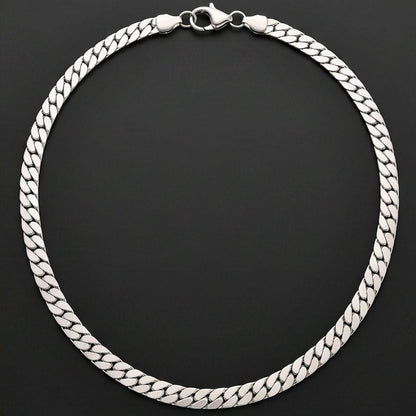 THE MEN THING Chain CUBAN FORCE - 7mm Stainless Steel Chain with Lobster Clasp for Men & Boys (23inch)