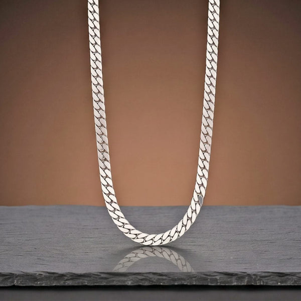 CUBAN FORCE - 7mm Stainless Steel Chain with Lobster Clasp for Men & Boys (23inch)