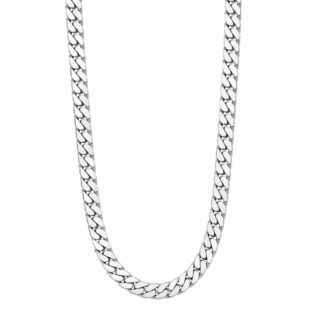 THE MEN THING Chain CUBAN FORCE - 7mm Stainless Steel Chain with Lobster Clasp for Men & Boys (23inch)