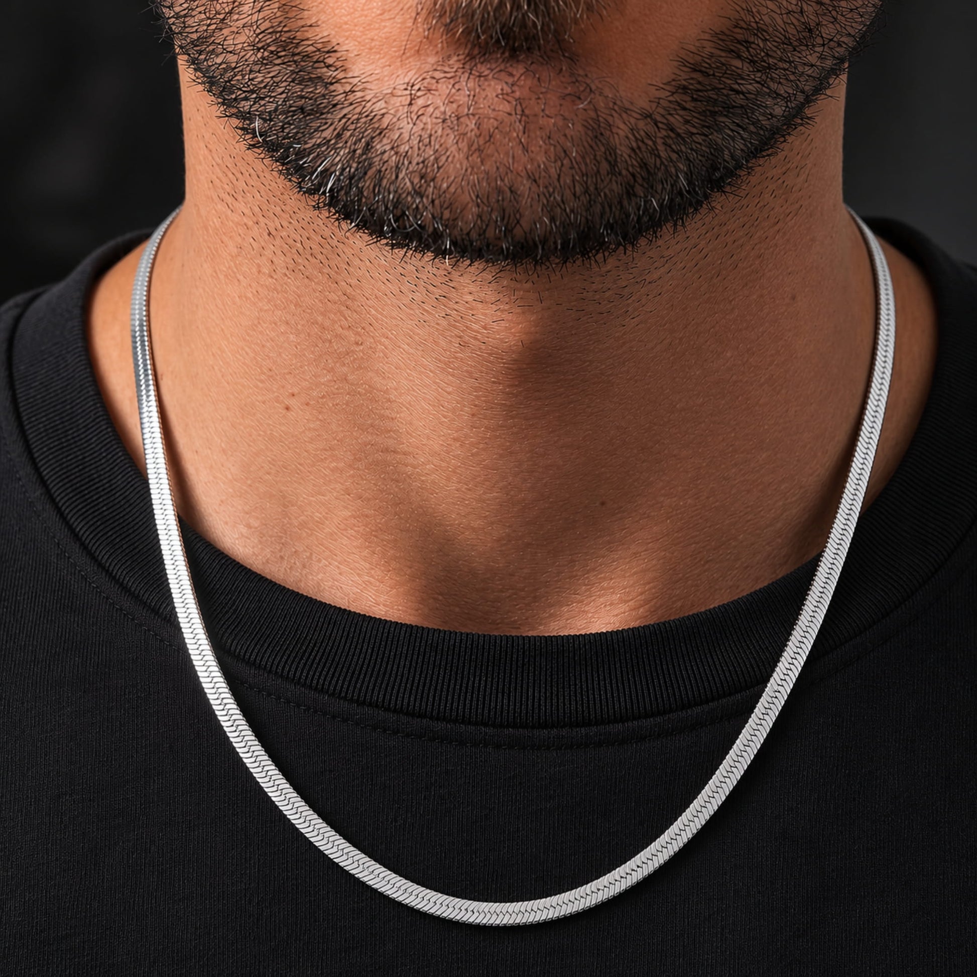 THE MEN THING Chain DOMINIX - 6mm Chain Pure Stainless Steel 20 to 22 inch adjustable chain for Men & Boys