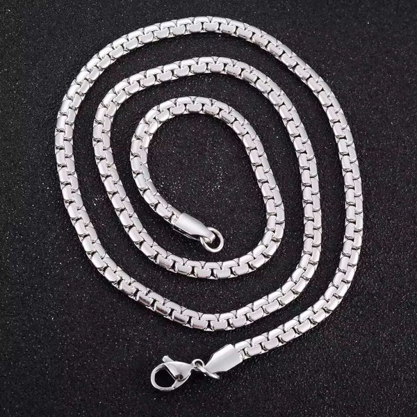 DOMINUS - 6mm Chain Pure Stainless Steel 23inch for Men & Boys