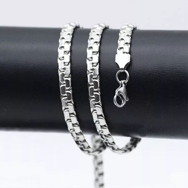 DOMINUS - 6mm Chain Pure Stainless Steel 23inch for Men & Boys