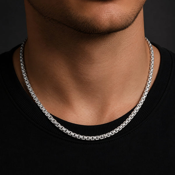 DOMINUS - 6mm Chain Pure Stainless Steel 23inch for Men & Boys