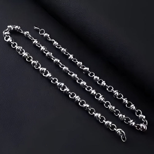 ELARION - 8mm Chain Pure Stainless Steel 23inch for Men & Boys