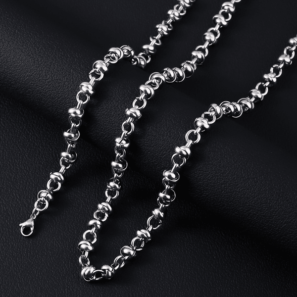 ELARION - 8mm Chain Pure Stainless Steel 23inch for Men & Boys