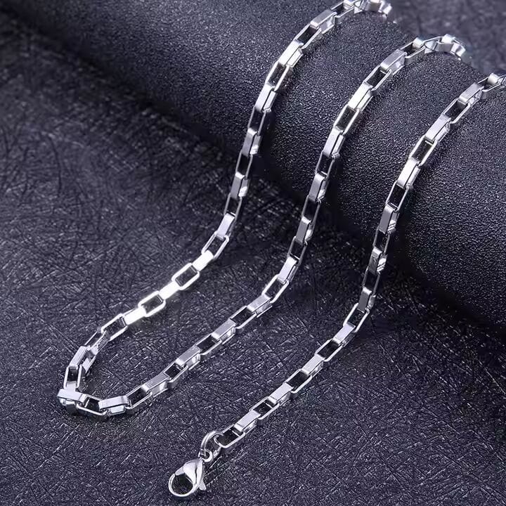 THE MEN THING Chain ELEXON - 4mm Chain Pure Stainless Steel 23inch for Men & Boys