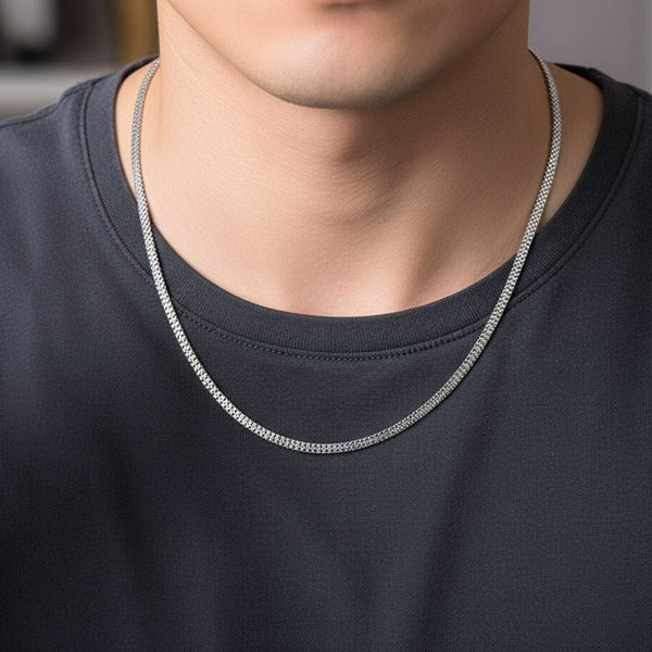 ERIX - 4mm Chain Pure Stainless Steel 19inch for Men & Boys