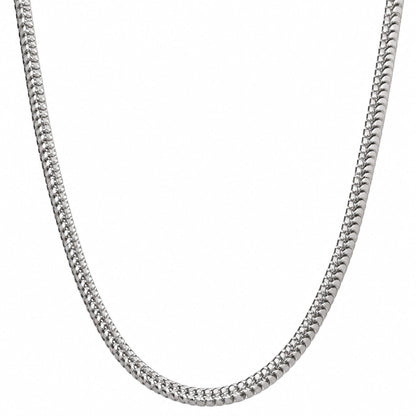 THE MEN THING Chain FRANCO EDGE - 5mm Stainless Steel Box Link Chain with Lobster Clasp for Men & Boys (22 inch)