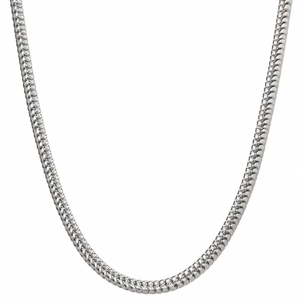 FRANCO EDGE - 5mm Stainless Steel Box Link Chain with Lobster Clasp for Men & Boys (22 inch)