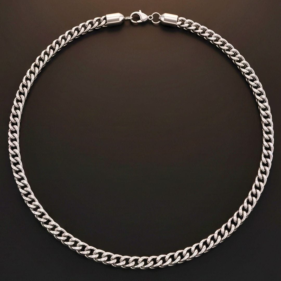 THE MEN THING Chain FRANCO NEXUS - 7mm Stainless Steel Chain with Lobster Clasp for Men & Boys (24inch)