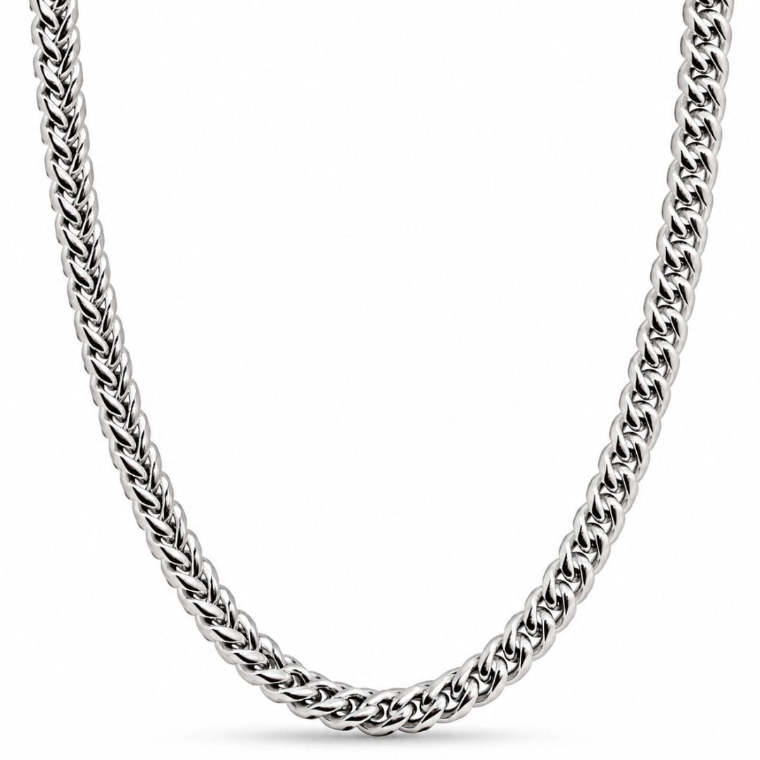 THE MEN THING Chain FRANCO NEXUS - 7mm Stainless Steel Chain with Lobster Clasp for Men & Boys (24inch)