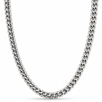 THE MEN THING Chain FRANCO NEXUS - 7mm Stainless Steel Chain with Lobster Clasp for Men & Boys (24inch)